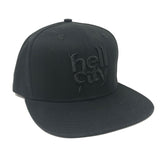 Hell City Black Logo Hat